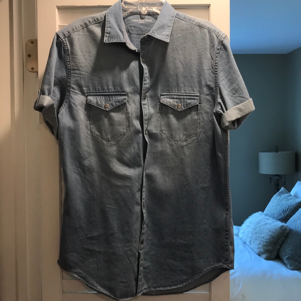 Men’s Short sleeve denim shirt